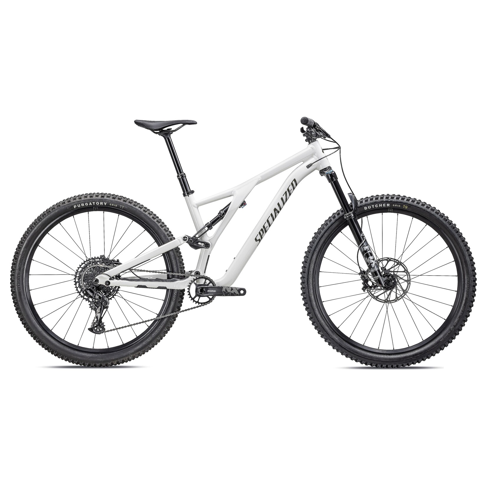 Specialized Stumpjumper Comp Alloy in GLOSS DUNE WHITE / DARK MOSS GREEN