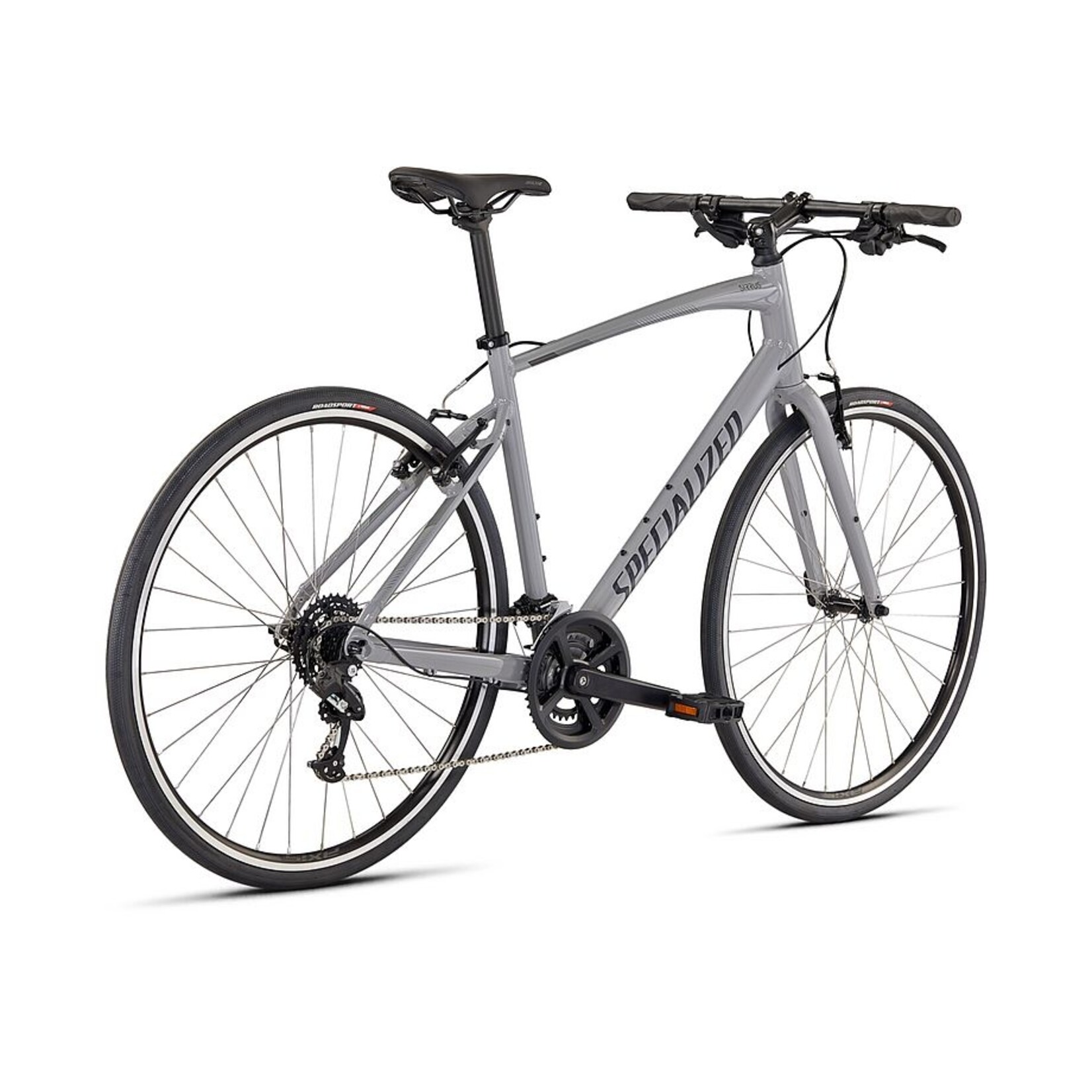 Specialized Sirrus 1.0 2023 in GLOSS COOL GREY  SMOKE  SATIN BLACK REFLECTIVE