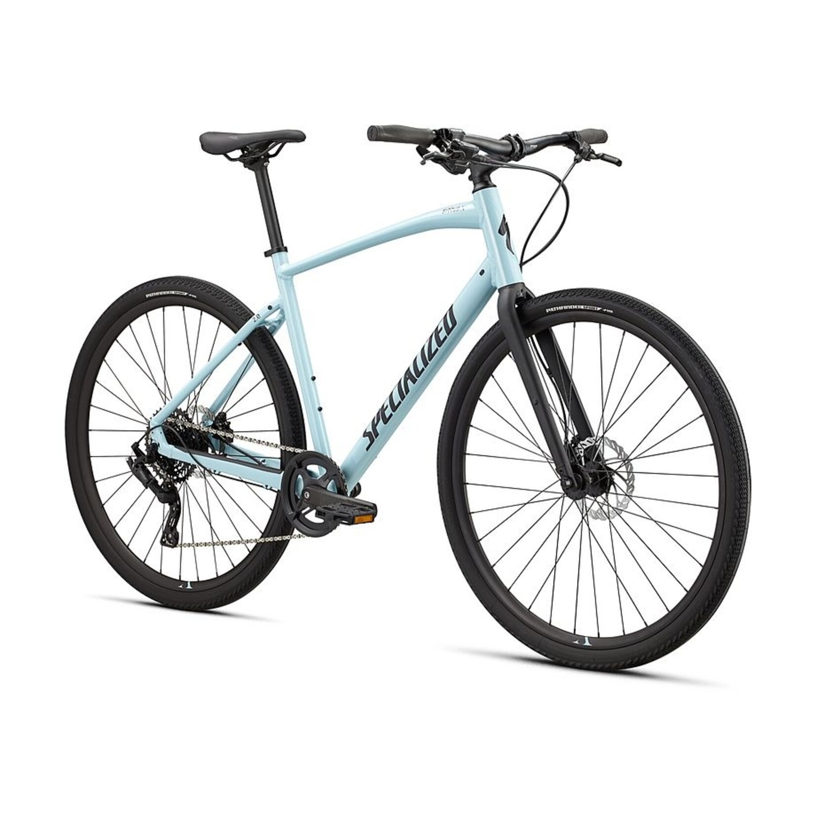 Specialized Sirrus X 2.0 2022 in GLOSS ARCTIC BLUE  BLACK  SATIN BLACK REFLECTIVE