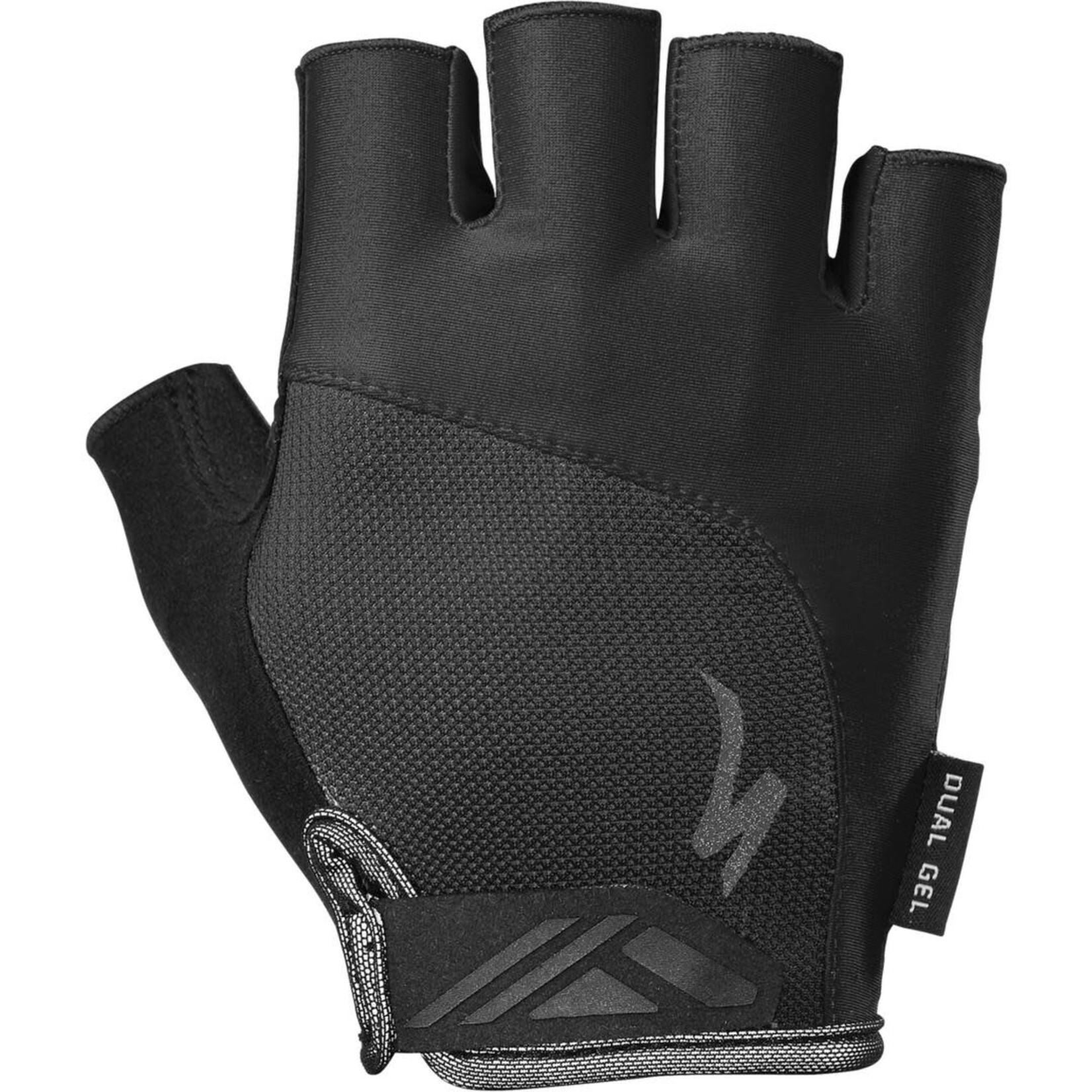 Specialized Mens Body Geometry Dual-Gel Short Finger Gloves in Black
