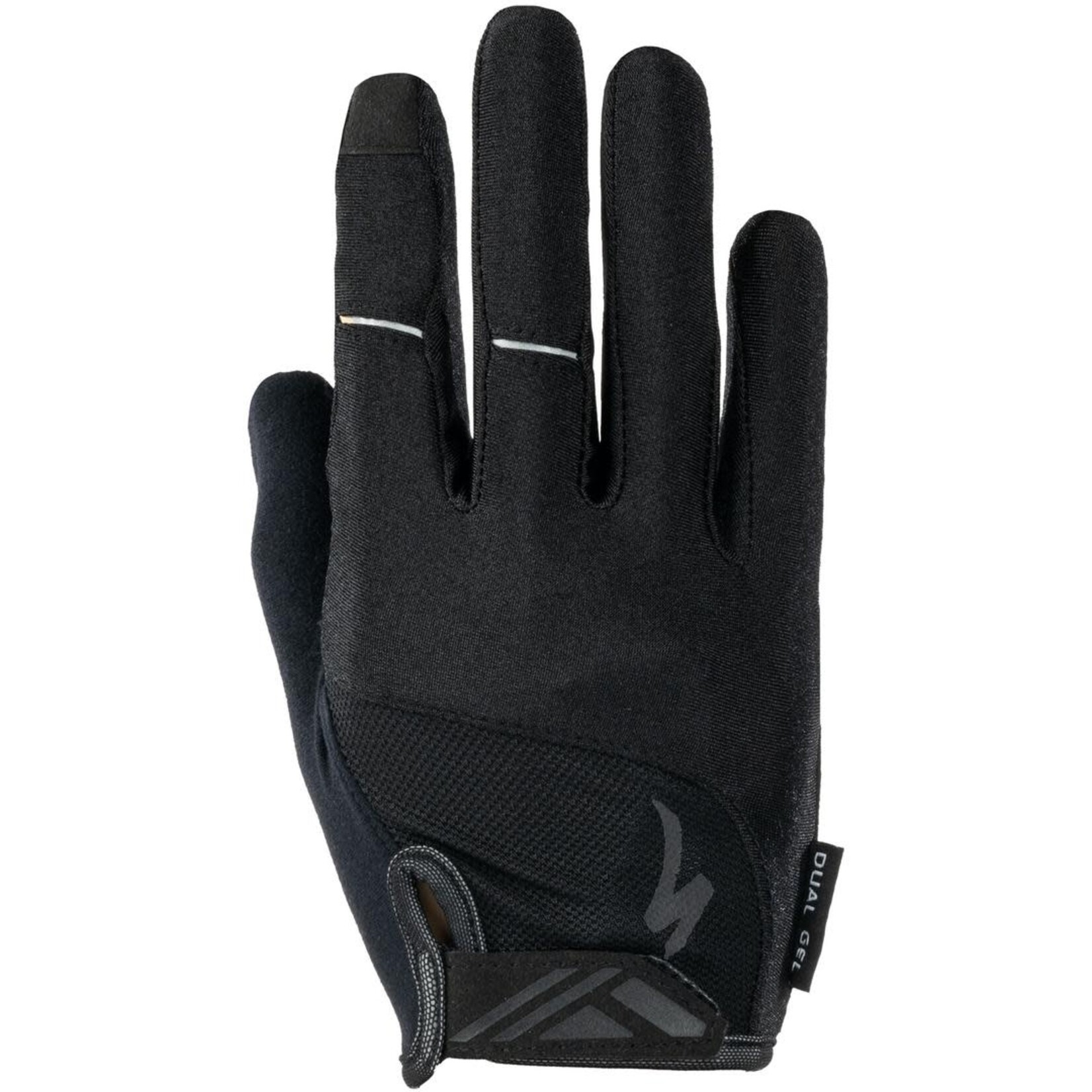 Specialized Mens Body Geometry Dual-Gel Long Finger Gloves in Black