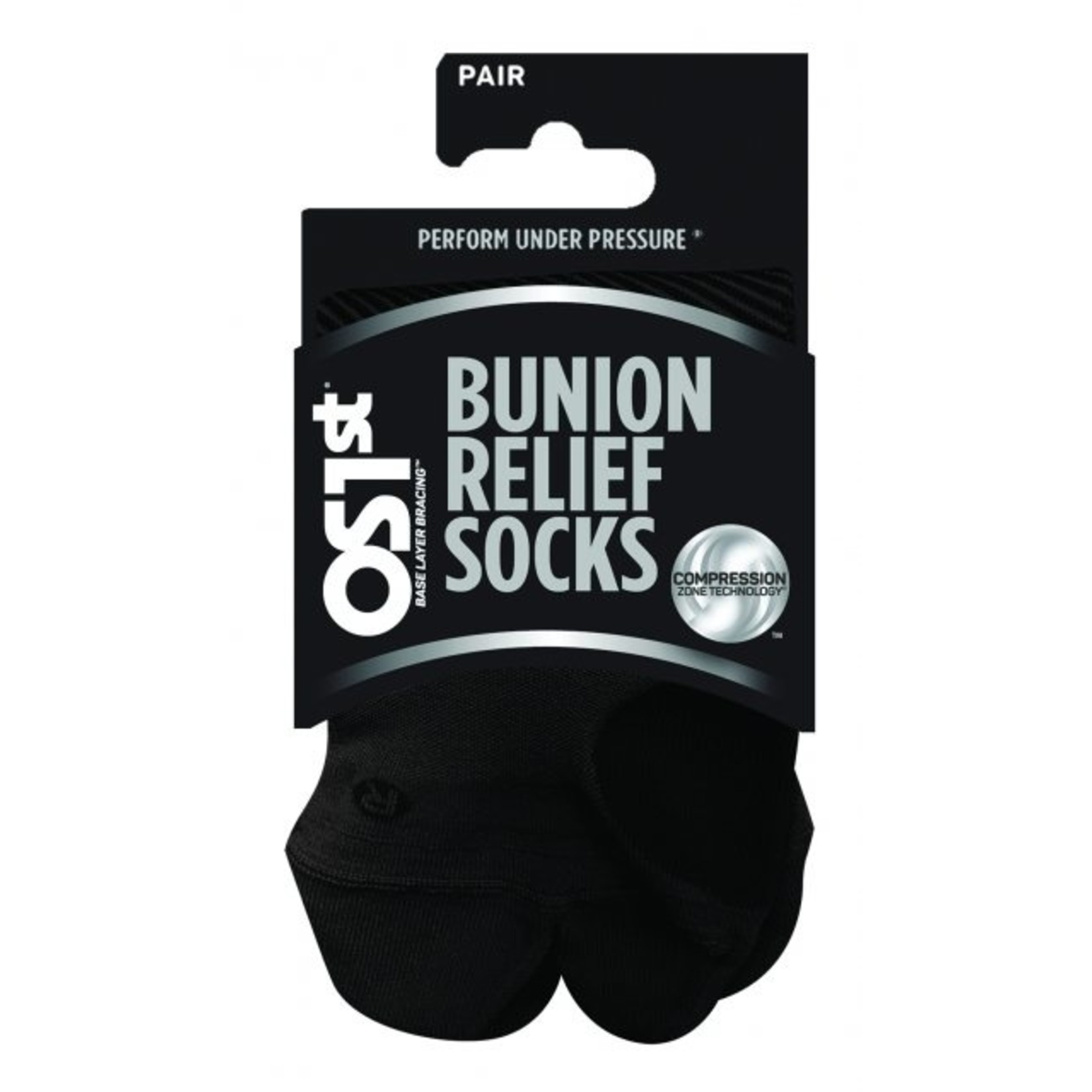 OS1st BR4 Bunion Relief White, Unisex Socks