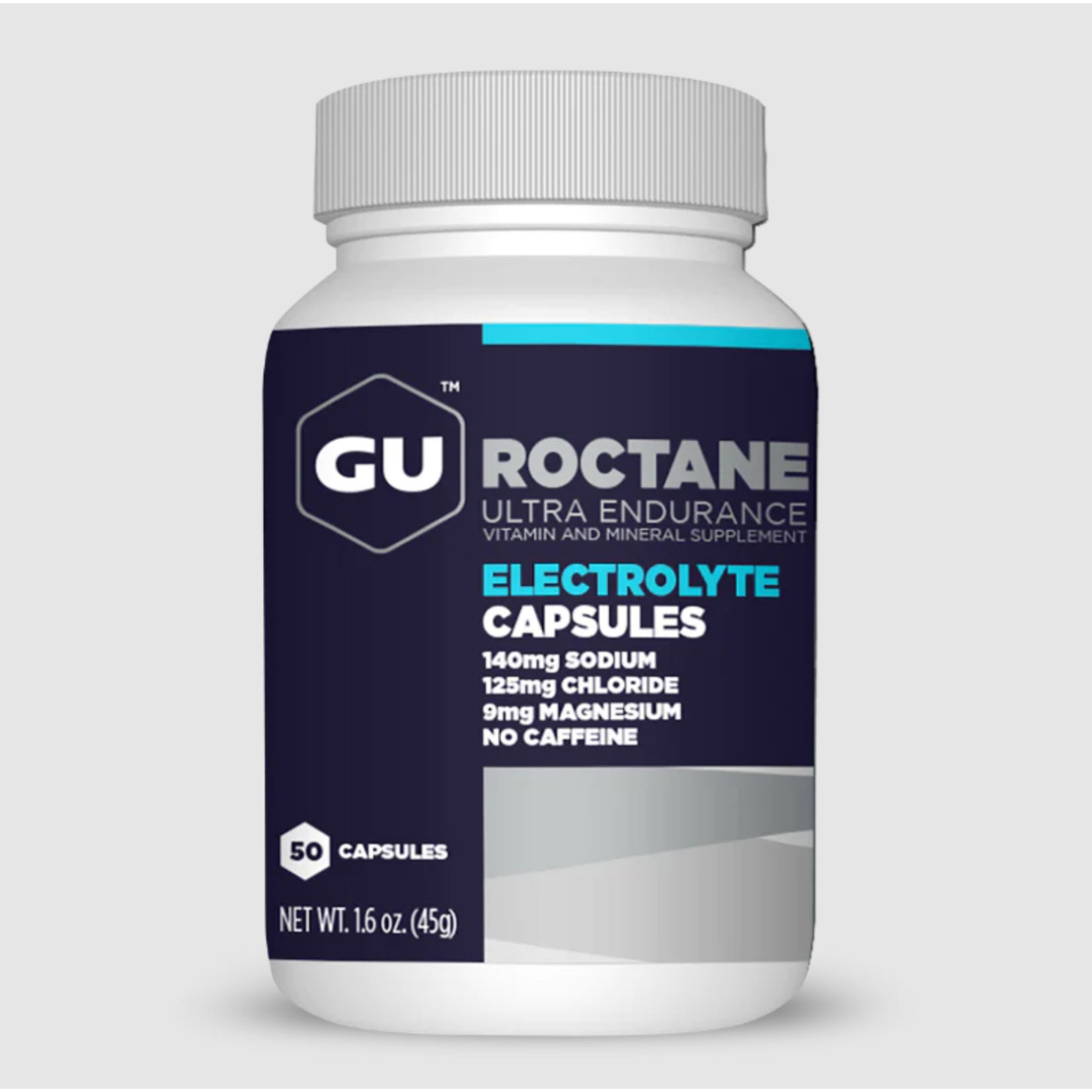 GU Energy GU Roctane Electrolyte Capsules 50 Count Bottle
