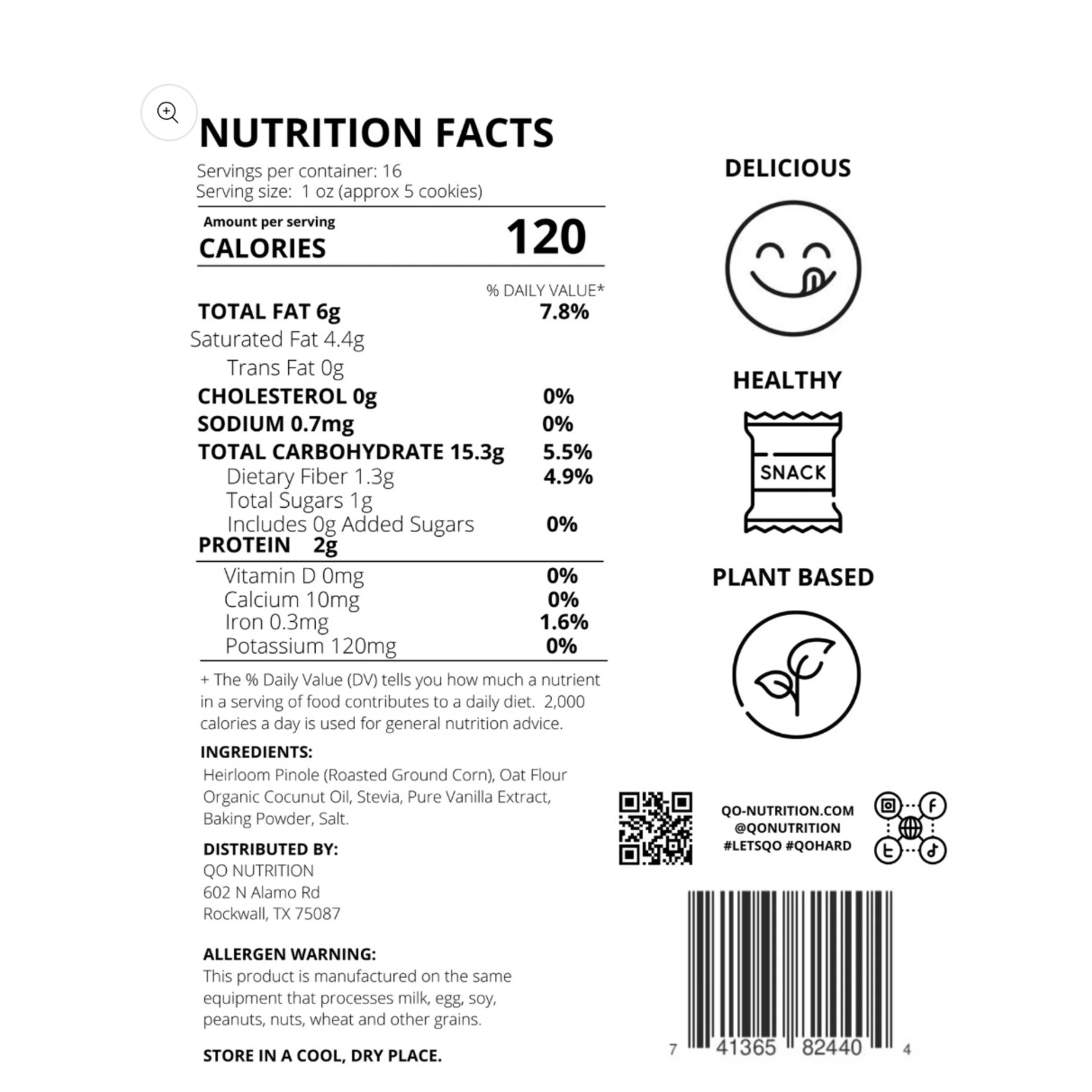 QO QO Superfood Cookies Bag