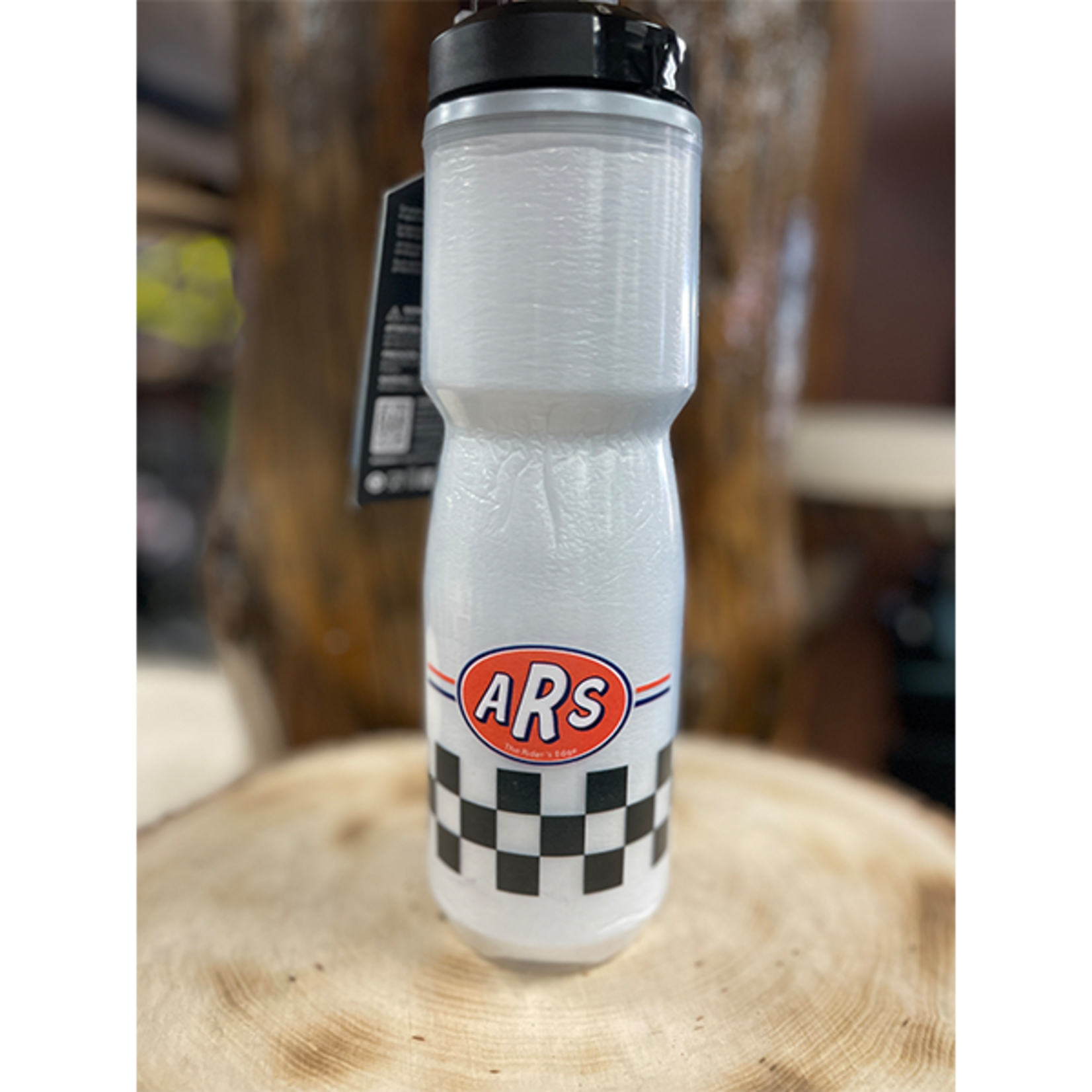 Action Rideshop Checkered Water Bottle