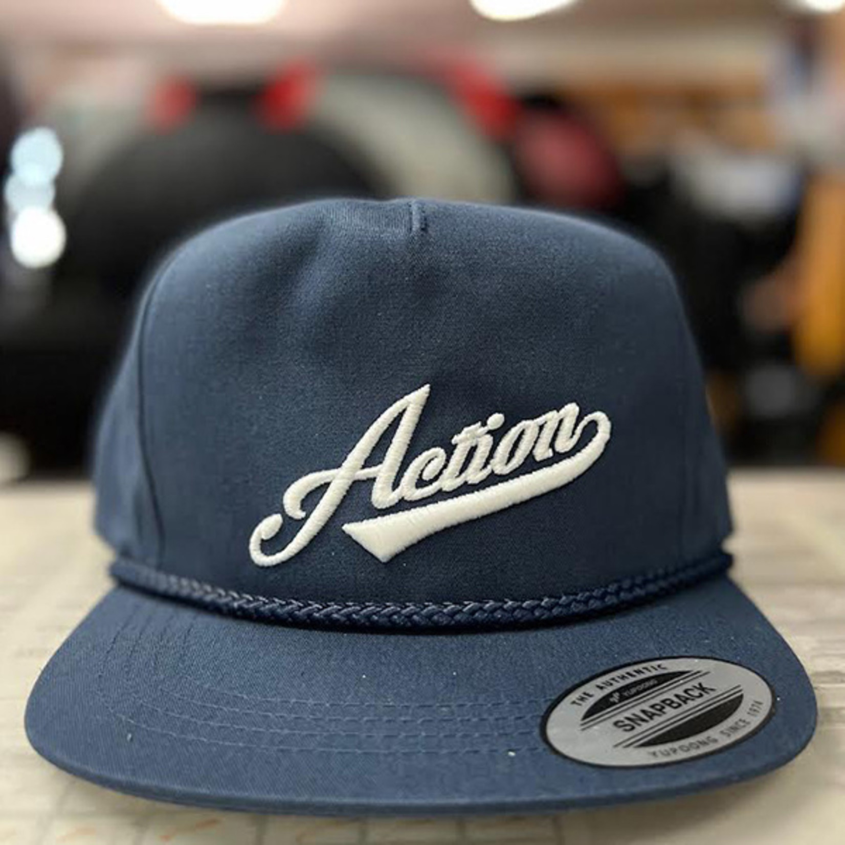 Action Rideshop Baseball Logo Hats