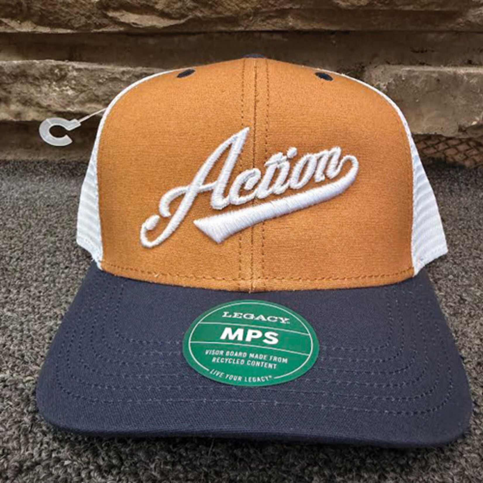 Action Rideshop Classic Action Camel/Navy/White Mesh Snapback