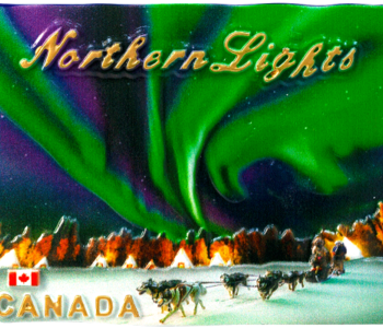 3D Polyresin Magnet - Cartoon Northern Lights