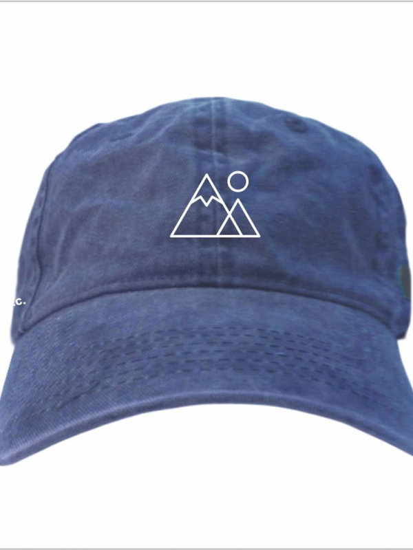 Ballcap Emb. Minimalist Mountains & Sun - Whistler Navy