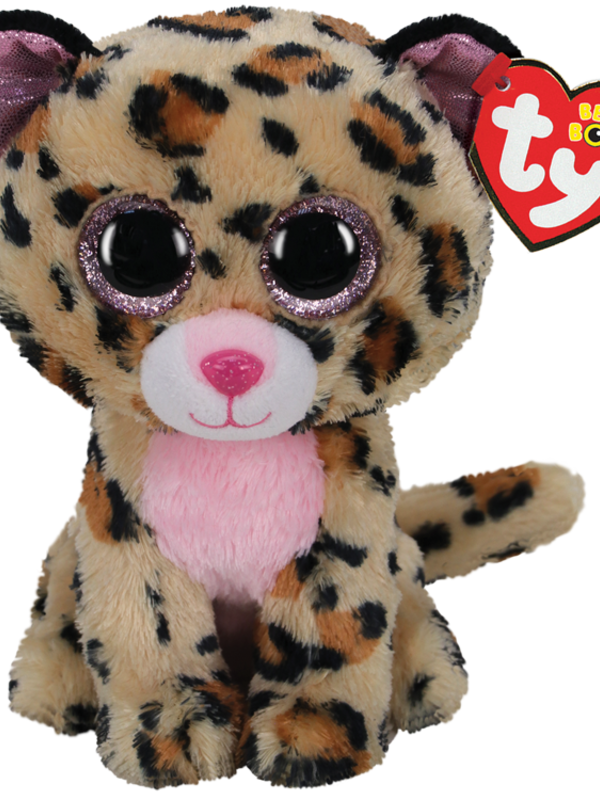 Ty -Livvie - Brown and Pink Leopard