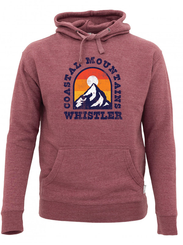 Arch Window Scenery Mountain  - Coastal Mountains Whistler - LHP Burgundy Hoody