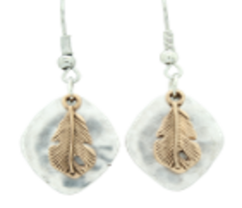Earrings - Feather