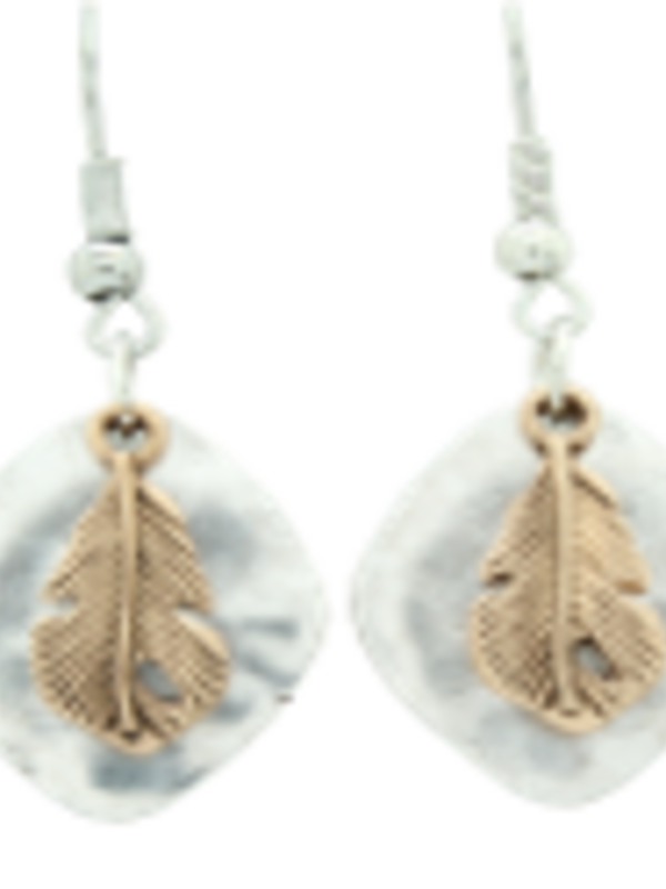 Earrings - Feather
