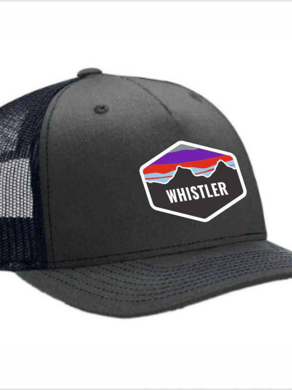 Ballcap - Mountain Diamond Patch - Whistler LH2000 Black/Black