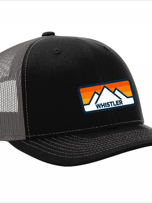 Ballcap - Mountain Retro  Patch - Whistler LH2000 Black/Charcoal