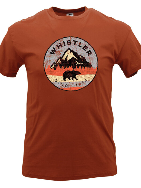 Bear Mountain Circle F/F - Whistler BC Since 1914 - T-Shirt - Heather Autumn - Scn.