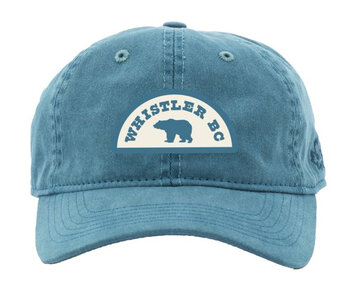 Ballcap - Applique Arch Patch With Bear - Whistler BC 1500 - Sea Salt