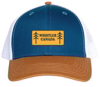 Ballcap - Rectangle Trees - Whistler LH2100 Camel /Drk Navy/White