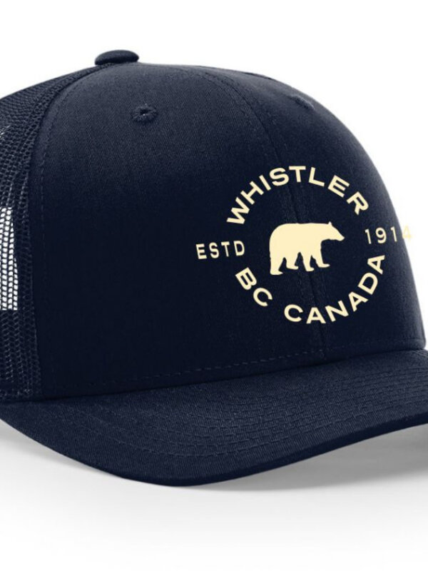 Ballcap - Emb. Minimalist Bear Est 1914 - Whistler - LH2100 Navy/Navy