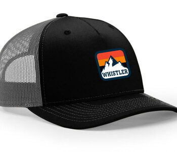 Ballcap - Mountain Square Patch - Whistler LH2000 Black/Charcoal