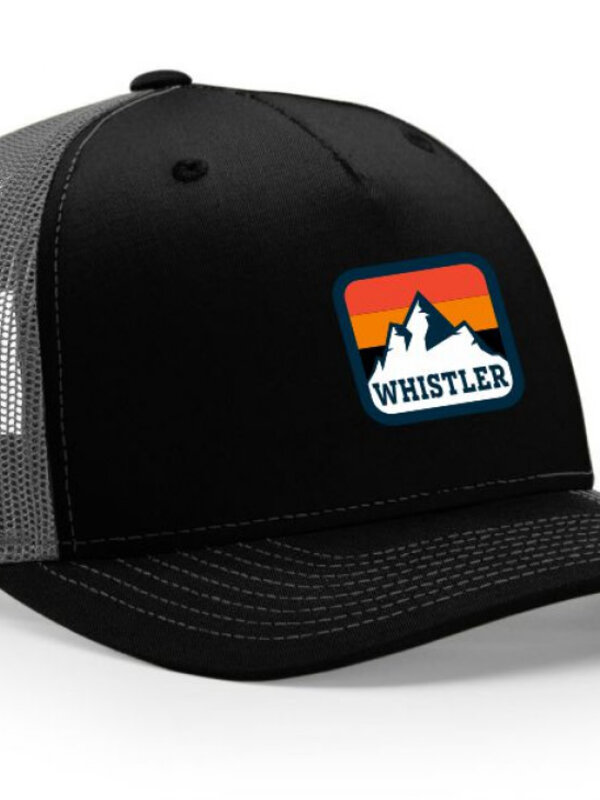 Ballcap - Mountain Square Patch - Whistler LH2000 Black/Charcoal