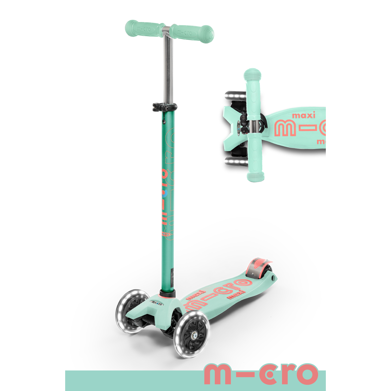 Maxi Scooters with LED wheels Ages 5 12