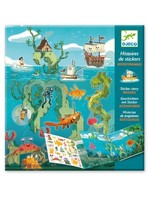 Djeco Repositionable Sticker Stories: Adventure at Sea