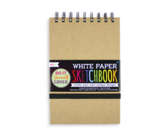 Ooly D.I.Y. Cover: White Paper Sketchbook (5" x 7.5";75 Pages)