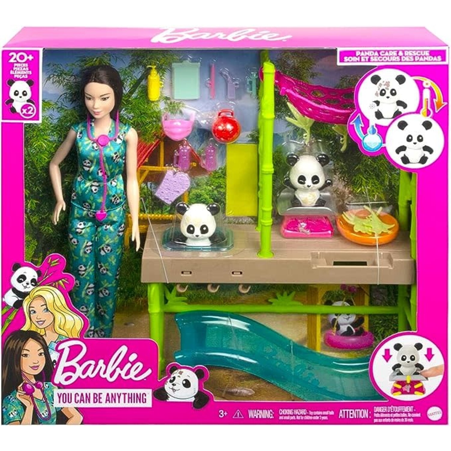 Barbie Barbie Panda Care Rescue With East Asian Doll
