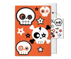 Hello Jello Skulls Tattoo  Greeting Card