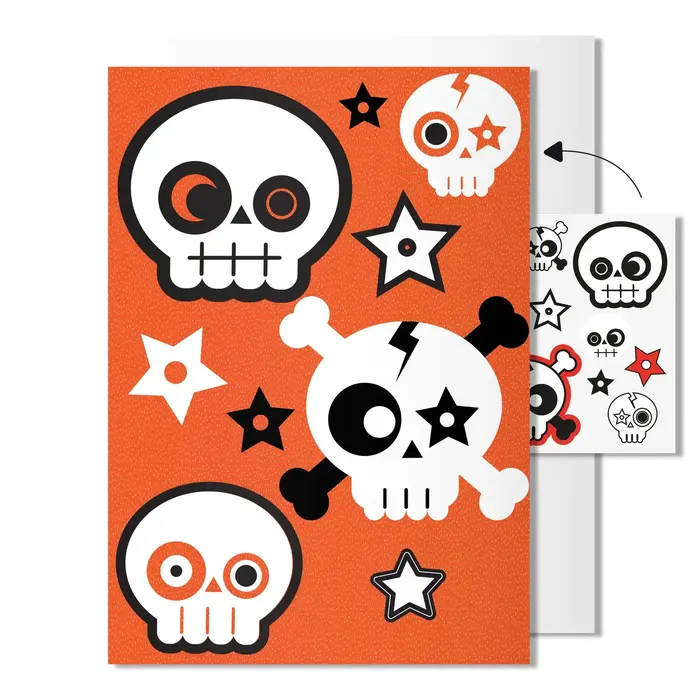 Hello Jello Skulls Tattoo  Greeting Card