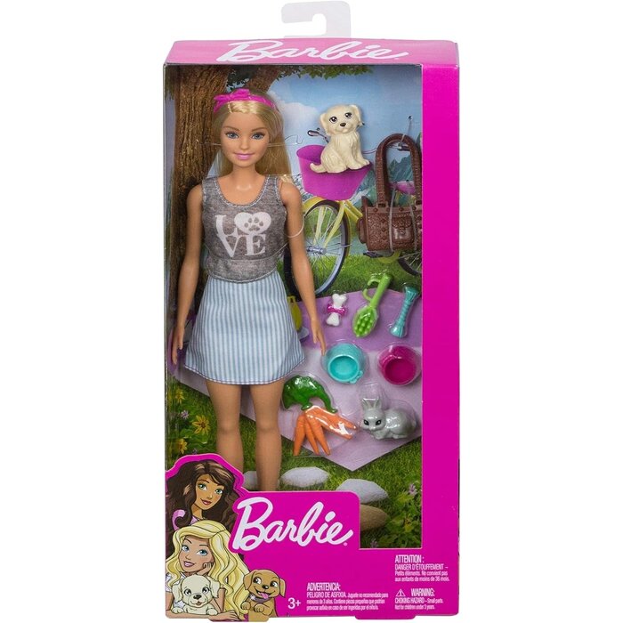 Barbie LOVE Doll with Pet Puppy - Blonde*