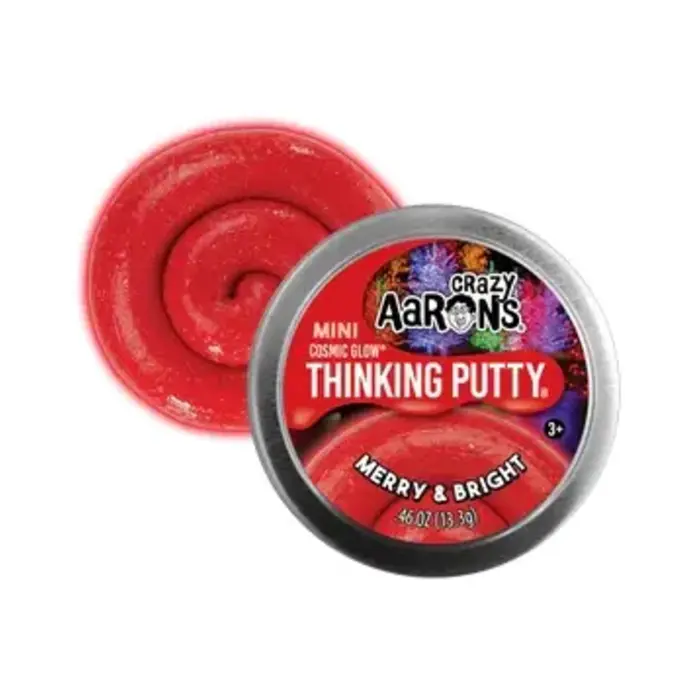 Crazy Aaron's Merry & Bright - 2" Thinking Putty Tin