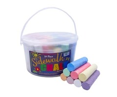 Fun Mania 50pc Tub Sidewalk Chalk XLARGE