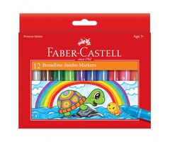 Faber Castell Jumbo Broadline Markers 12ct