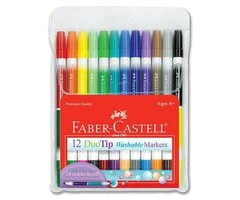 Faber-Castell 12ct DuoTip Washable Markers