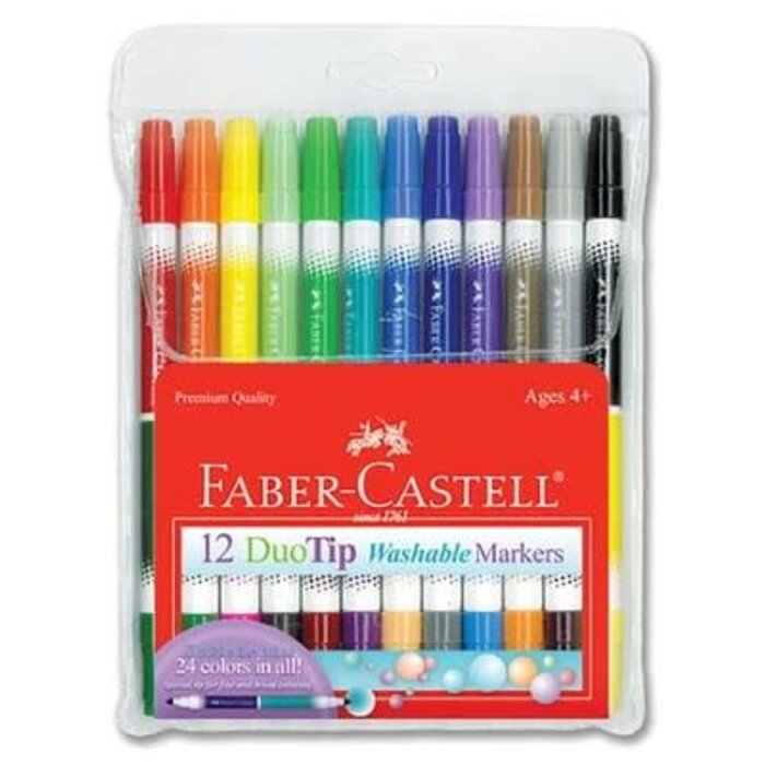 Faber-Castell 12ct DuoTip Washable Markers