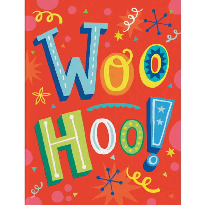 Peaceable Kingdom & Mindware WOO HOO ENCLOSURE CARD - small greeting card