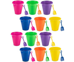 Fun Mania Large Sand Pail With Shovel Assorted Colors
