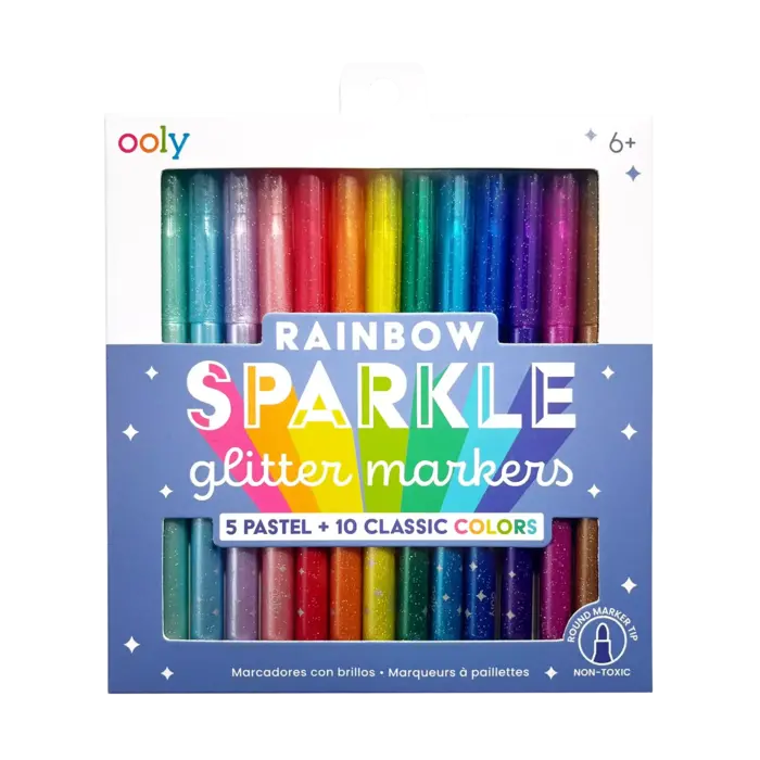 Ooly Rainbow Sparkle: Glitter Markers (Set of 15)