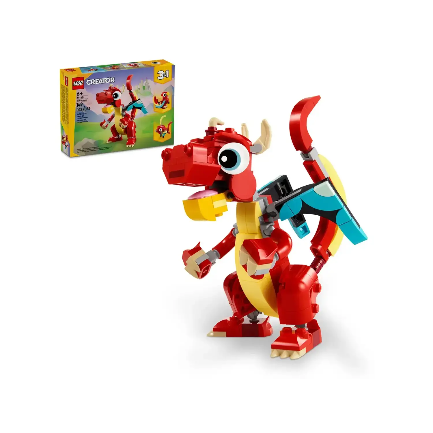 Lego 31145 Lego Creator Red Dragon Mud Puddle Toys