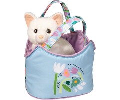 Douglas Cuddle Toys 2146 MY LITTLE GARDEN Sak w/White Cat