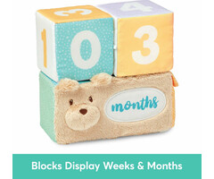 Gund Milestones and Moment Soft Block Set - New baby gift