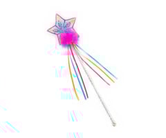 Great Pretenders Glitter Rainbow Wand, Multi/Fuchsia