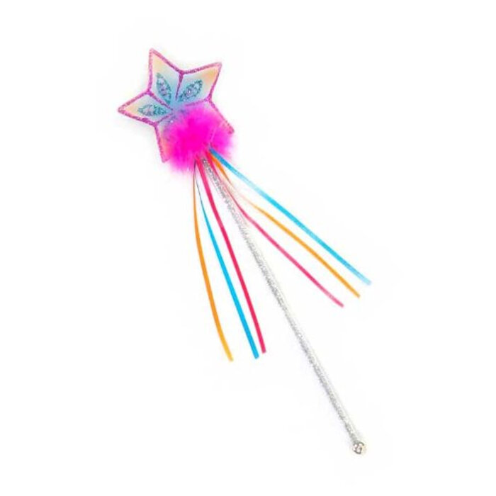Great Pretenders Glitter Rainbow Wand, Multi/Fuchsia