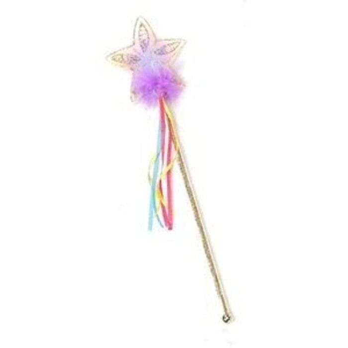 Great Pretenders Glitter Rainbow Wand, Multi/Gold