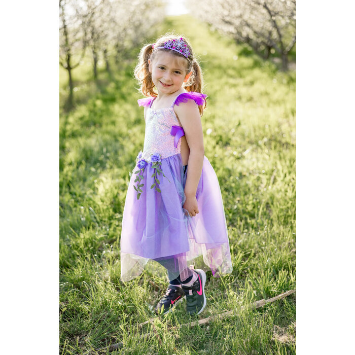 Great Pretenders Lilac Sequins Forest Fairy Tunic, Size 3-4