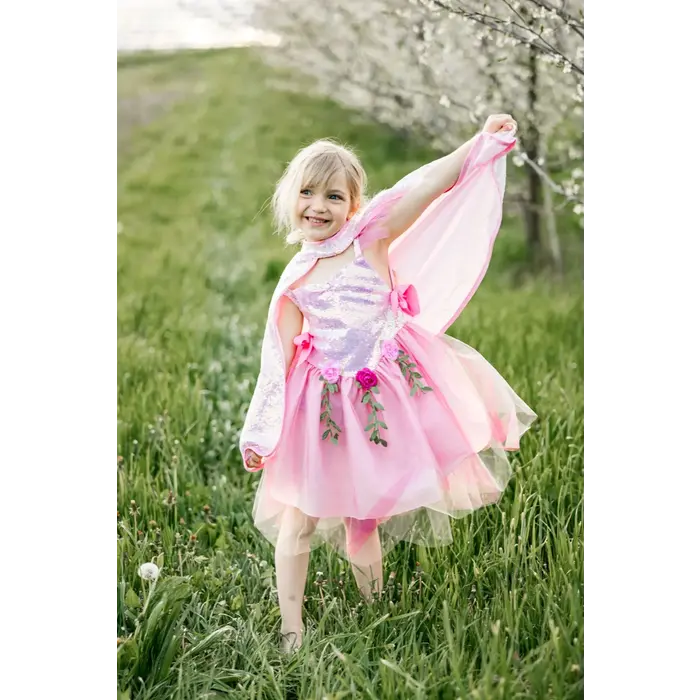 Great Pretenders Pink Sequins Forest Fairy Tunic, Size 5-6