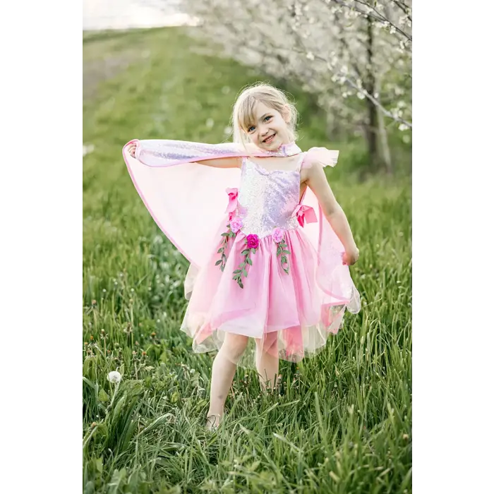 Great Pretenders Pink Sequins Forest Fairy Tunic, Size 5-6