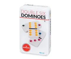 Toysmith Cardinal Double Six Dominoes In Color Collectors Tin